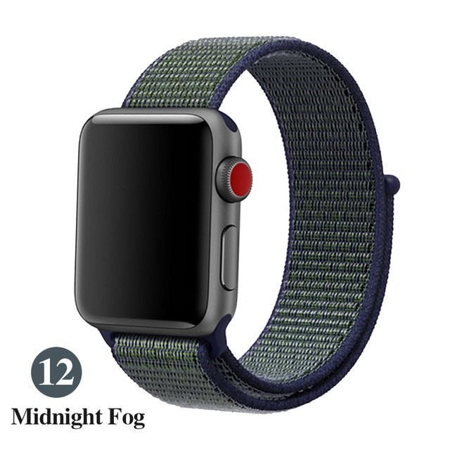 Band For Apple Watch, Breathable Nylon Strap Sport Loop