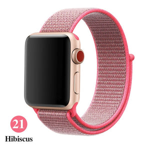 Band For Apple Watch, Breathable Nylon Strap Sport Loop