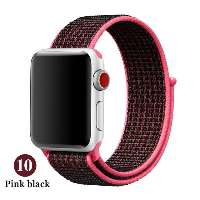 Band For Apple Watch, Breathable Nylon Strap Sport Loop