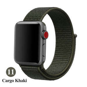 Band For Apple Watch, Breathable Nylon Strap Sport Loop