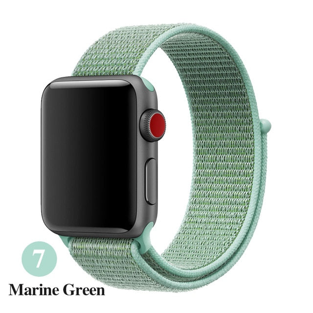 Band For Apple Watch, Breathable Nylon Strap Sport Loop