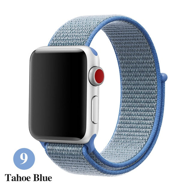 Band For Apple Watch, Breathable Nylon Strap Sport Loop