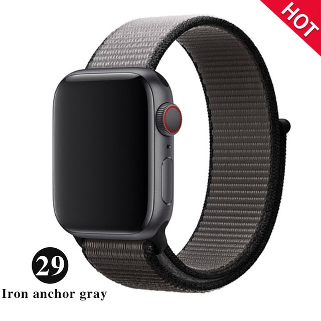 Band For Apple Watch, Breathable Nylon Strap Sport Loop