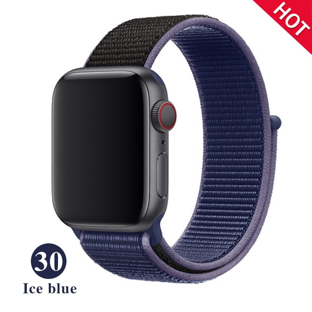 Band For Apple Watch, Breathable Nylon Strap Sport Loop