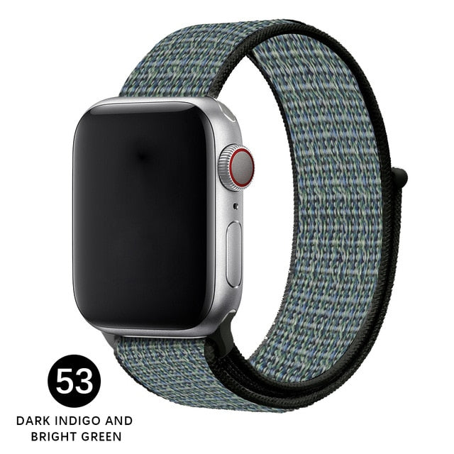 Band For Apple Watch, Breathable Nylon Strap Sport Loop