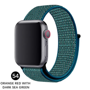 Band For Apple Watch, Breathable Nylon Strap Sport Loop