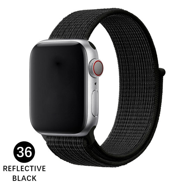 Band For Apple Watch, Breathable Nylon Strap Sport Loop