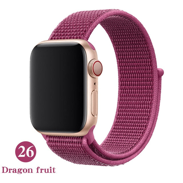 Band For Apple Watch, Breathable Nylon Strap Sport Loop