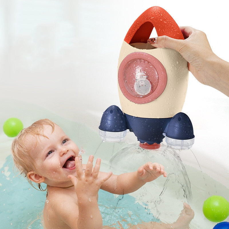 Baby/Toddler Spin Water Spray Rocket Bath Toys