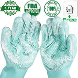 Dishwashing Scrubber Gloves