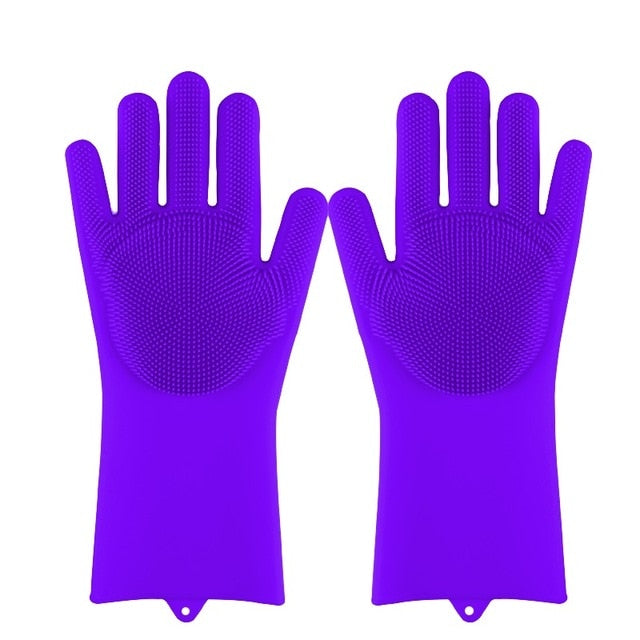 Dishwashing Scrubber Gloves